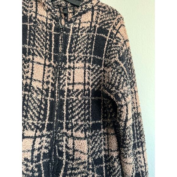 Skims Cozy Knit onesie Jumpsuit in plaid M - Picture 9 of 13